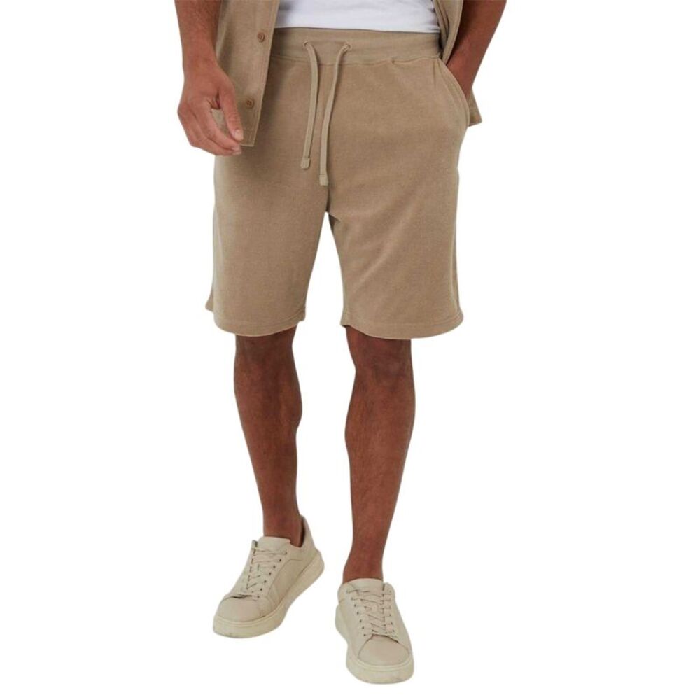 Threadbare Mens Jonetta Relaxed Fit Shorts / Mid Stone Washed